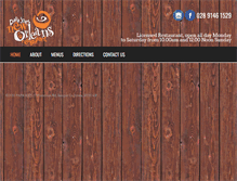 Tablet Screenshot of papajoesneworleans.com